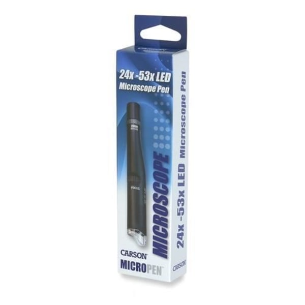 Carson Portable LED Mikroskop - 24-53x förstoring - Zoom - Svart