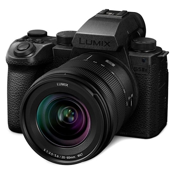 Panasonic hybridkamera Lumix S5 Mark II X + objektiv 20-60 Svart