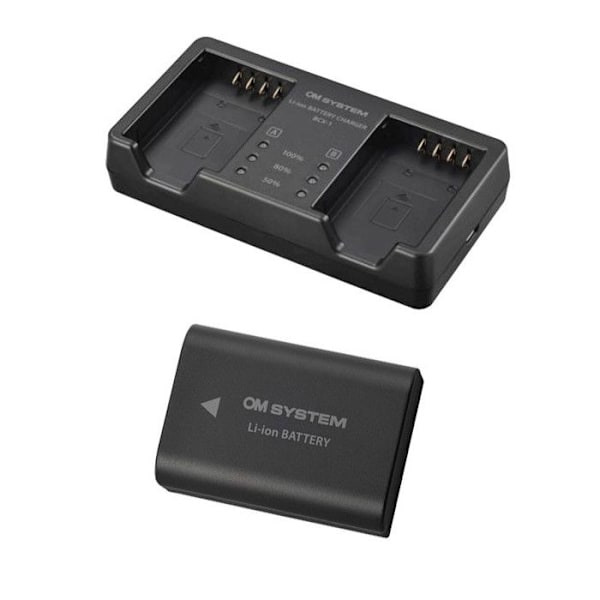 Kit til opladning af to batterier - Om System - SBCX-1 - til OM-1 - Farve: Hvid