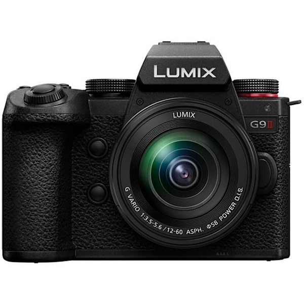 Panasonic hybridkamera lumix g9 II sort + 12-60 f/3.5-5.6 Sort