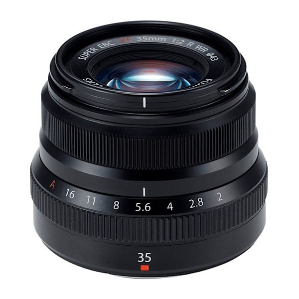 Fujifilm Fujinon XF 35 mm f/2 R WR svart objektiv - Bländare F/2.0 - Brännvidd 35 mm - Designad för hybrid