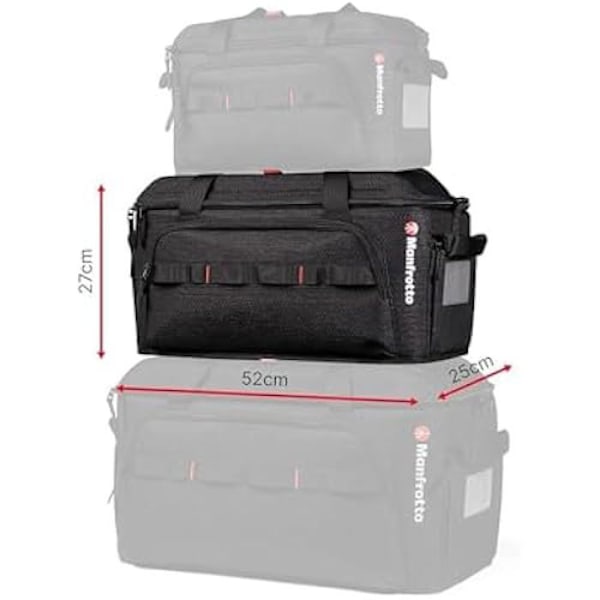 Sac Pro Light Cineloader Medium Manfrotto, Skuldertaske til Kamera og Filmudstyr, Funktioner til Professionelle Svart