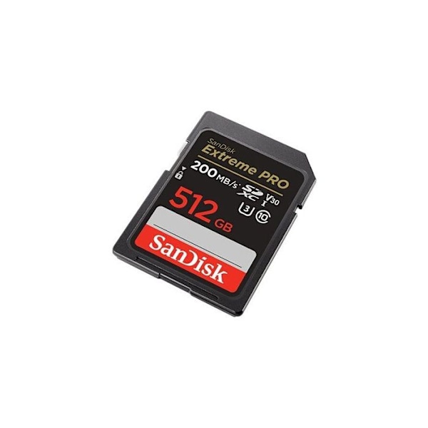 SD-muistikortti - Sandisk - Extreme Pro - 512Go - 200MB/s - UHS-I V30
