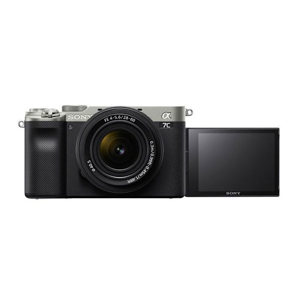 Hybridkamera - SONY - Alpha 7C - 5-axlig stabilisering - 4K-video - 28-60 mm objektiv Svart