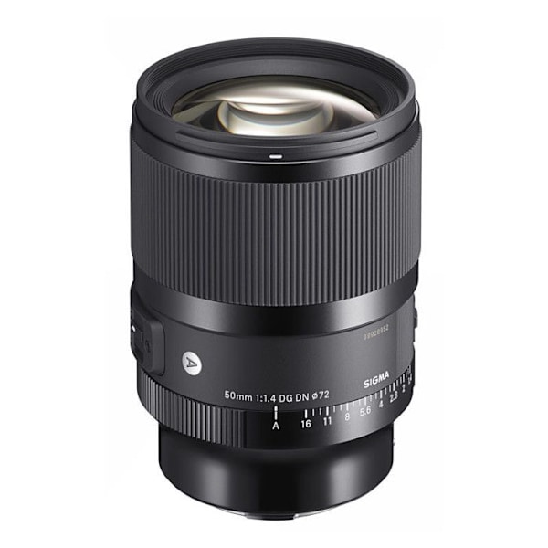 Objektiv med Fast Blænde - Sigma - 50mm F/1.4 DG DN ART - Blænde F/1.4 - FE Mount - Let og Kompakt Sort