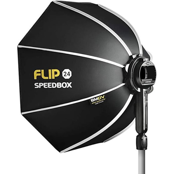 Octagonal lysboks SMDV Speedbox Flip-24G med S-adapter