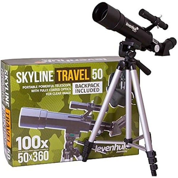 Refraktorteleskooppi - LEVENHUK - Skyline Travel 50 - 135x Suurennos - Kompakti - Tarvikkeet Mukana