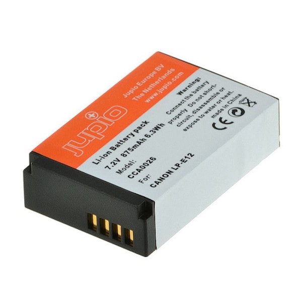 Akkua - JUPIO - LP-E12 | NB-E12 - 875mAh - Litium-ioni - Yhteensopiva Canon EOS