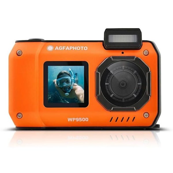 Digital kamera - AGFAPHOTO - Realishot WP9500 - Vattentät 7m - 24 MP - Zoom 18X - Video 4K Orange