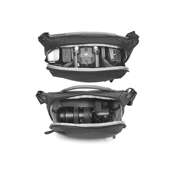 Axelväska - Peak Design - Everyday Sling 6L v2 - Svart - Fack för linser - Vattentålig