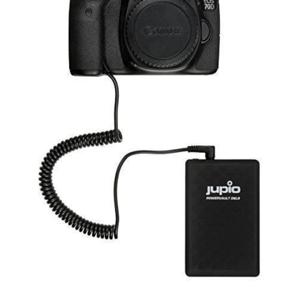 Bærbar batteri - Jupio - LP-E6 - 28 W - Kompatibel DSLR - Sort Svart