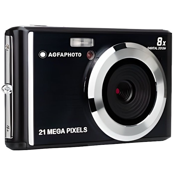 AGFA PHOTO - DC Compact Camcorder Digital Camera - Sort Sort