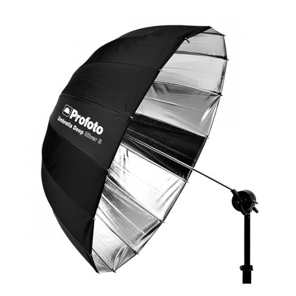 Sateenvarjo - Profoto - Syvä hopea - 85 cm - Manuaali - Kevyt ja kannettava Silver, Vit, Genomskinlig