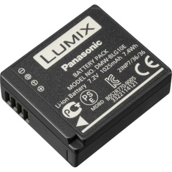 Panasonic-batteri dmw-blg10e för lx100, tz80, tz100-101, tz200, tz90, gx80, g100