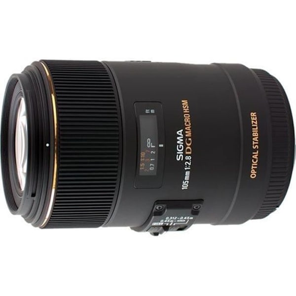 Sigma 105mm F2,8 DG EX Macro OS HSM Nikon Sort
