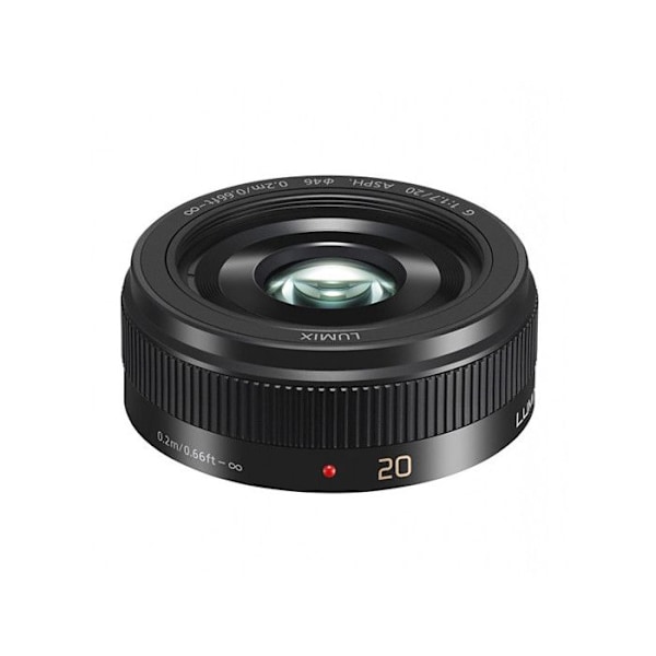 Panasonic til hybrid mikro 4/3 objektiv Lumix G 20mm f/1.7 II sort pancake