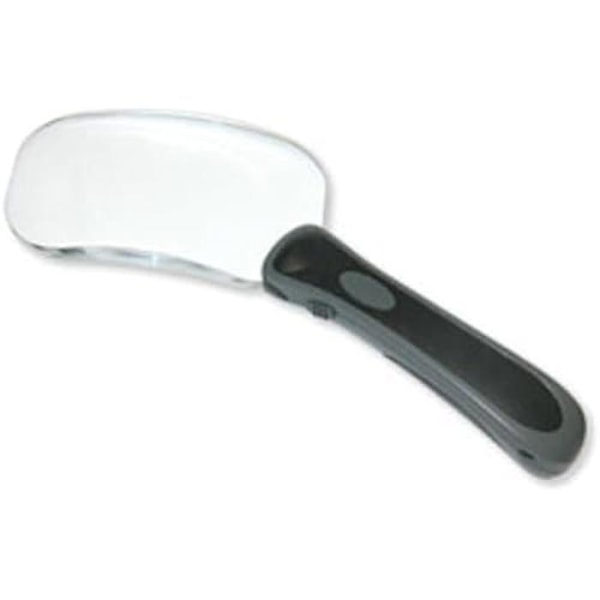 Loupe uden ramme Carson Rectangle RimFree, forstørrelse 2x med LED-belysning Sort