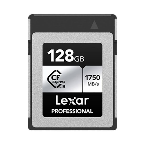 LEXAR Professional CFexpress 128 Gt Type B -kortti SILVER-sarja 1750R/1300W MB/s