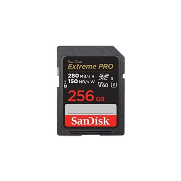Sandisk Extreme Pro SD-muistikortti 256 Gt, 280/100 MB/s, V60, C10, UHS-II, U3