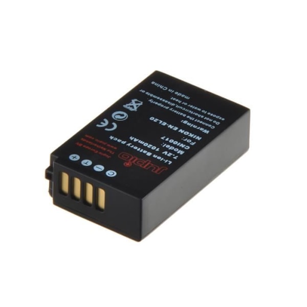 Batteri JUPIO EN-EL20 til Nikon 1 AW1, J1, J2, J3, S1 - 1020mAh - Lithium-Ion