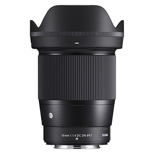 Objektiv med fast brännvidd - Sigma - 16mm f/1.4 DC DN - Vidvinkel - Fuji-X fäste - Hög prestanda Svart