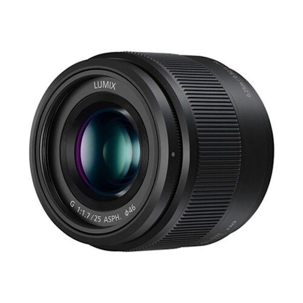 Panasonic Lumix 25mm F1.7 | Fast primobjektiv H-H025E-K, Svart - Micro 4/3