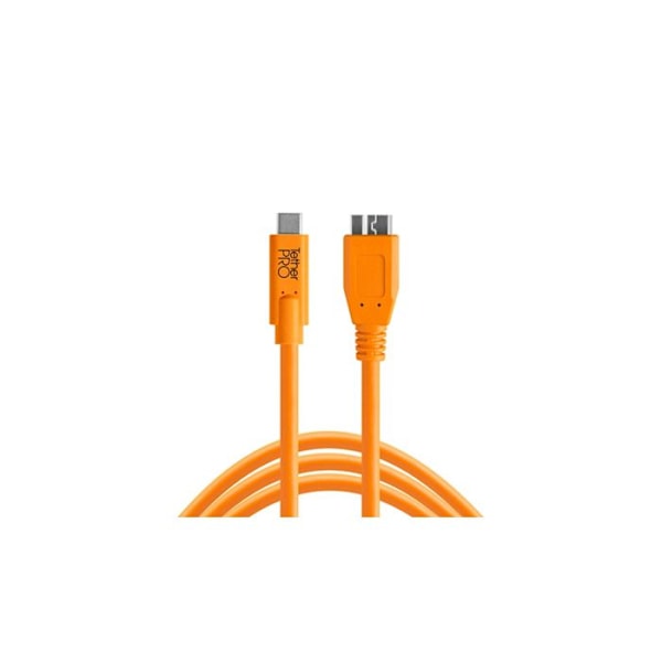 TETHER TOOLS USB-C till micro USB B 3.0 TetherPro CUC3315 - Orange 4,60m