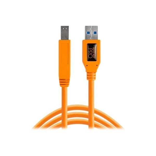 TetherPro USB-kaapeli - Oranssi - USB Type B (M) USB Type A (M) - USB 3.0 - 4.6 m