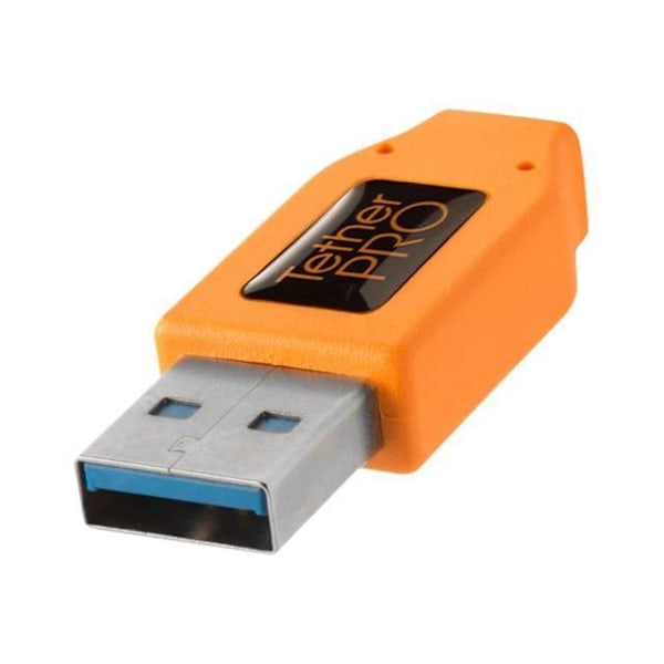 TetherPro USB-kaapeli - Oranssi - USB Type B (M) USB Type A (M) - USB 3.0 - 4.6 m