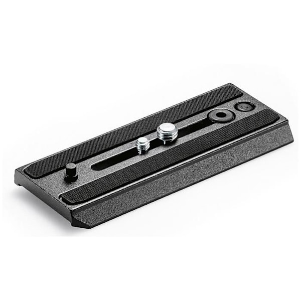Manfrotto 500PLONG hurtigmonteringsplade i sort aluminium - 80g