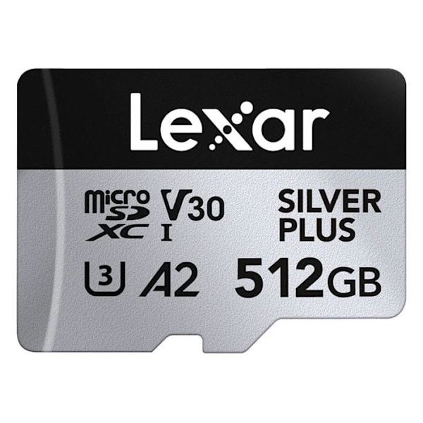 Lexar kort microsdxc silver plus uhs-1 512gb v30 r205/w150mb/s