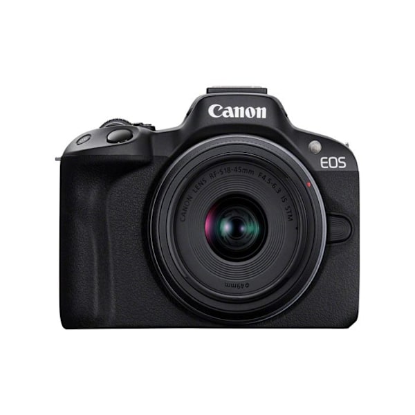 Canon EOS R50 hybridkamera sort + RF-S 18-45 mm f/4.5-6.3 IS STM - 4549292205046
