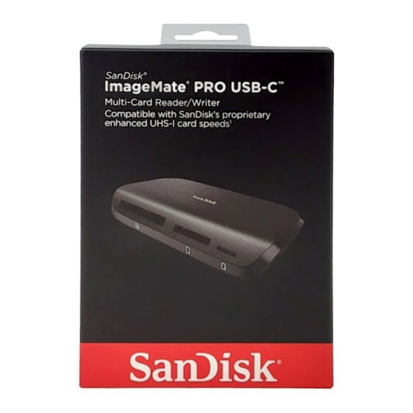 Multikortlæser/optager - SanDisk - ImageMate PRO - USB-C - 312 Mo/s - Kompatibel med Windows/Mac