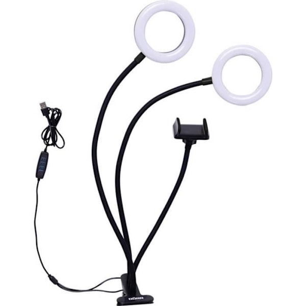 DÖRR SLR-12 Bi-Color LED ringlys - Til visning - Batteri Två tonig