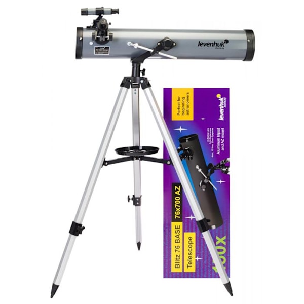 Teleskop - Levenhuk - Blitz 76 Base - Newton reflektor - Azimutal montering - Inkluderede accessoires