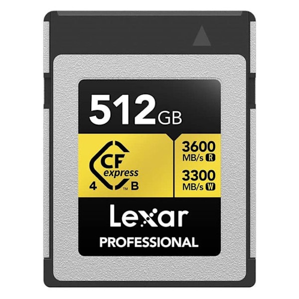 Lexar Professional CFexpress 512 Gt Type B Gold 4.0 Sarja 3600r/3300w Mt/s