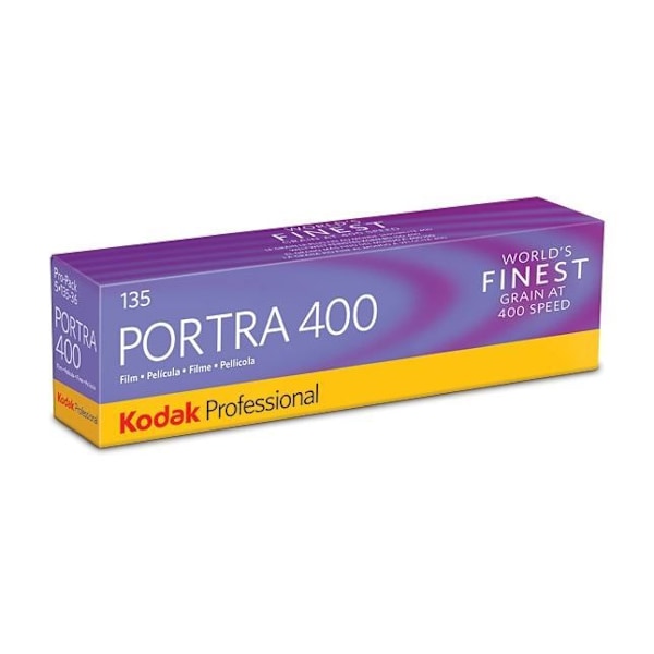Kodak-filmi Pakkauksessa 5 värinegatiivia 135 24x36 Kodak Portra 400 iso 36 valotusta
