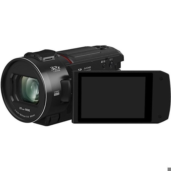 PANASONIC HC-VX3 4K videokamera Svart