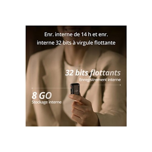 DJI Mic 2 (1 TX + 1 RX) Transparent svart
