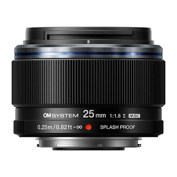 Objektiv - OM System - M.Zuiko Digital 25 mm f/1.8 II - Sort - Micro 4/3 mount - 2 års garanti