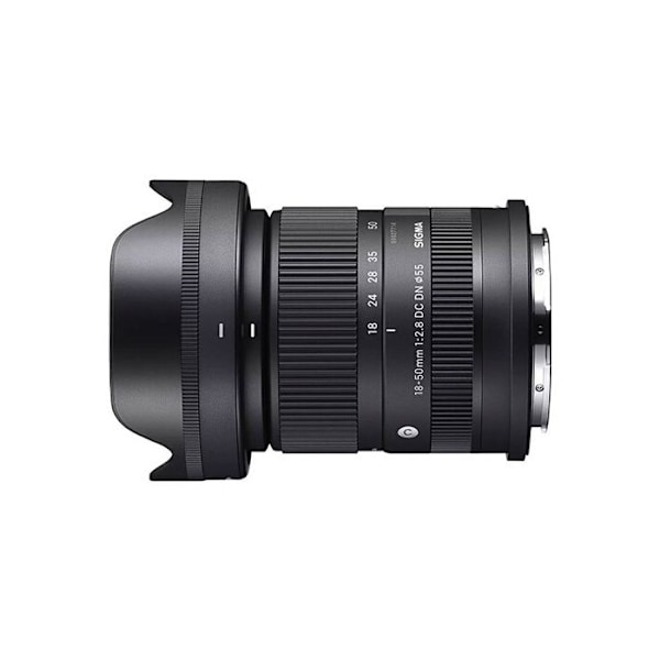 Sigma 18 50 mm F2.8 DC DN C RF Musta objektiivi Canon RF -kiinnitykselle