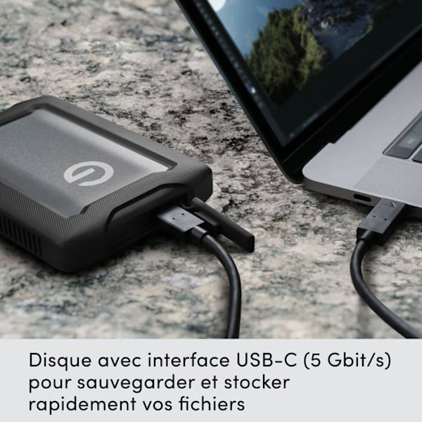 G-DRIVE ARMORATD SPACE GRÅ 5TB