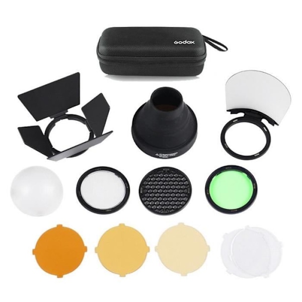 Accessoires til flash - GODOX - AK-R1 - Dome diffusor - Snoot - Filter gelatiner