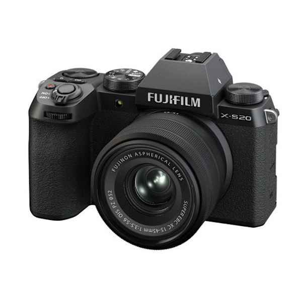 Fujifilm hybridkamera x-s20 sort + 15-45mm