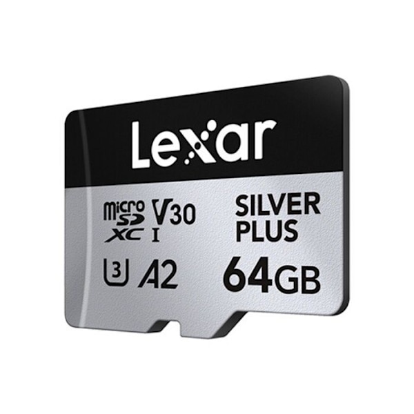 Lexar XC 64GO SILVER PLUS micro SD muistikortti
