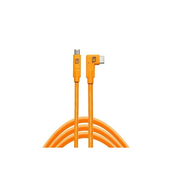 TETHER TOOLS USB-C - USB-C 90° kulmakaapeli TetherPro CUC15RT - Oranssi 4,60m