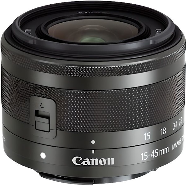 CANON EF-M 15-45 mm f/3.5-6.3 IS STM-objektiv svart grafit
