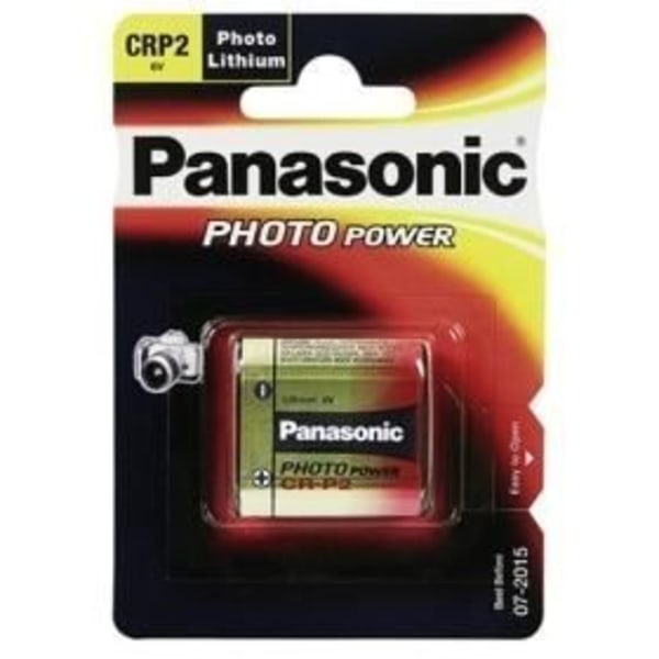 Batteri Panasonic Lithium 6V 1550mAh 1xCRP2