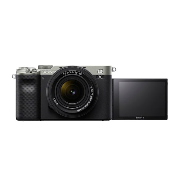 Hybridkamera - SONY - Alpha 7C - 5-axlig stabilisering - 4K-video - 28-60 mm objektiv Svart