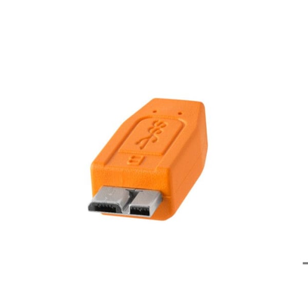 TETHER TOOLS USB-C till micro USB B 3.0 TetherPro CUC3315 - Orange 4,60m